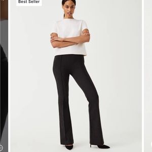 Spanx perfect pant hi rise flare heathered black xs 20252Q